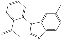 1-[2-(5,6-dimethyl-1H-1,3-benzodiazol-1-yl)phenyl]ethan-1-one