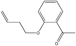 1-[2-(but-3-en-1-yloxy)phenyl]ethan-1-one Structure