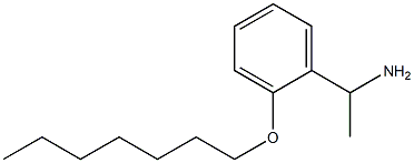 1-[2-(heptyloxy)phenyl]ethan-1-amine 结构式