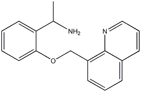 1-[2-(quinolin-8-ylmethoxy)phenyl]ethan-1-amine Structure