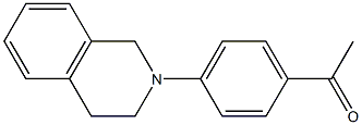1-[4-(1,2,3,4-tetrahydroisoquinolin-2-yl)phenyl]ethan-1-one Structure