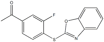 1-[4-(1,3-benzoxazol-2-ylsulfanyl)-3-fluorophenyl]ethan-1-one
