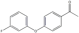 1-[4-(3-fluorophenoxy)phenyl]ethan-1-one Structure
