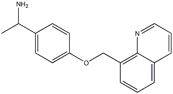 1-[4-(quinolin-8-ylmethoxy)phenyl]ethan-1-amine