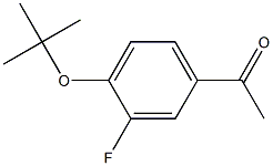 1-[4-(tert-butoxy)-3-fluorophenyl]ethan-1-one Struktur