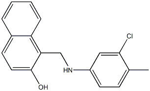 1-{[(3-chloro-4-methylphenyl)amino]methyl}naphthalen-2-ol