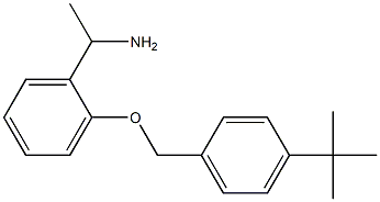 1-{2-[(4-tert-butylphenyl)methoxy]phenyl}ethan-1-amine 结构式