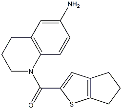 1-{4H,5H,6H-cyclopenta[b]thiophen-2-ylcarbonyl}-1,2,3,4-tetrahydroquinolin-6-amine|
