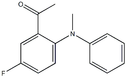 1-{5-fluoro-2-[methyl(phenyl)amino]phenyl}ethan-1-one Structure