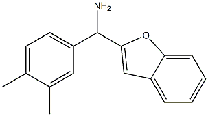 1-benzofuran-2-yl(3,4-dimethylphenyl)methanamine Structure