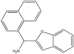 1-benzofuran-2-yl(naphthalen-1-yl)methanamine 结构式