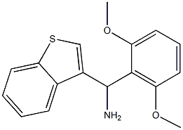 1-benzothiophen-3-yl(2,6-dimethoxyphenyl)methanamine|