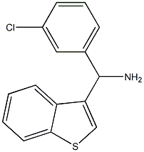 1-benzothiophen-3-yl(3-chlorophenyl)methanamine