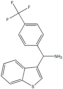 1-benzothiophen-3-yl[4-(trifluoromethyl)phenyl]methanamine Structure