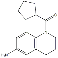 1-cyclopentanecarbonyl-1,2,3,4-tetrahydroquinolin-6-amine Structure