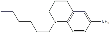 1-hexyl-1,2,3,4-tetrahydroquinolin-6-amine 结构式