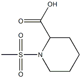 1-methanesulfonylpiperidine-2-carboxylic acid 结构式
