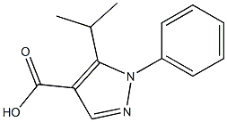1-phenyl-5-(propan-2-yl)-1H-pyrazole-4-carboxylic acid 结构式