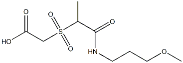 2-({1-[(3-methoxypropyl)carbamoyl]ethane}sulfonyl)acetic acid