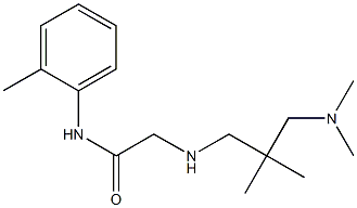 2-({2-[(dimethylamino)methyl]-2-methylpropyl}amino)-N-(2-methylphenyl)acetamide