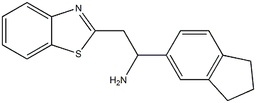 2-(1,3-benzothiazol-2-yl)-1-(2,3-dihydro-1H-inden-5-yl)ethan-1-amine Structure