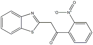 2-(1,3-benzothiazol-2-yl)-1-(2-nitrophenyl)ethan-1-one 化学構造式