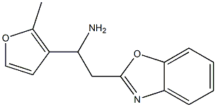2-(1,3-benzoxazol-2-yl)-1-(2-methylfuran-3-yl)ethan-1-amine Struktur