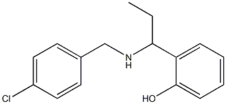 2-(1-{[(4-chlorophenyl)methyl]amino}propyl)phenol Structure