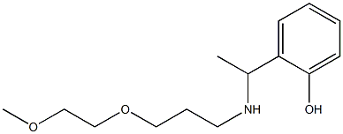 2-(1-{[3-(2-methoxyethoxy)propyl]amino}ethyl)phenol