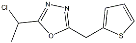 2-(1-chloroethyl)-5-(thien-2-ylmethyl)-1,3,4-oxadiazole Structure
