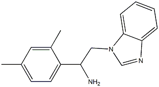 2-(1H-benzimidazol-1-yl)-1-(2,4-dimethylphenyl)ethanamine Structure