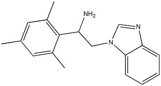 2-(1H-benzimidazol-1-yl)-1-mesitylethanamine Structure