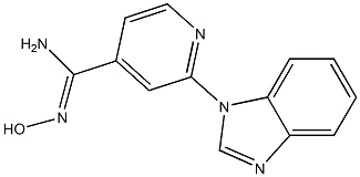 2-(1H-benzimidazol-1-yl)-N'-hydroxypyridine-4-carboximidamide 结构式