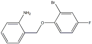 2-(2-bromo-4-fluorophenoxymethyl)aniline Struktur