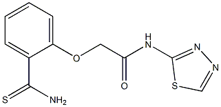 2-(2-carbamothioylphenoxy)-N-(1,3,4-thiadiazol-2-yl)acetamide