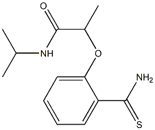 2-(2-carbamothioylphenoxy)-N-(propan-2-yl)propanamide 结构式