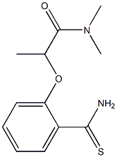 2-(2-carbamothioylphenoxy)-N,N-dimethylpropanamide,,结构式