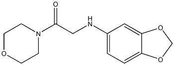 2-(2H-1,3-benzodioxol-5-ylamino)-1-(morpholin-4-yl)ethan-1-one Structure