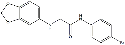 2-(2H-1,3-benzodioxol-5-ylamino)-N-(4-bromophenyl)acetamide
