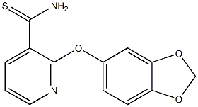 2-(2H-1,3-benzodioxol-5-yloxy)pyridine-3-carbothioamide Structure