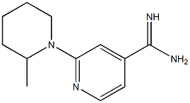 2-(2-methylpiperidin-1-yl)pyridine-4-carboximidamide Structure