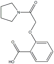 2-(2-oxo-2-pyrrolidin-1-ylethoxy)benzoic acid Structure