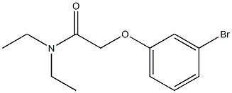 2-(3-bromophenoxy)-N,N-diethylacetamide Structure