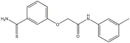 2-(3-carbamothioylphenoxy)-N-(3-methylphenyl)acetamide Struktur