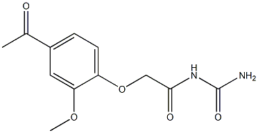 2-(4-acetyl-2-methoxyphenoxy)-N-(aminocarbonyl)acetamide