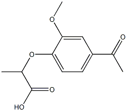 2-(4-acetyl-2-methoxyphenoxy)propanoic acid Structure