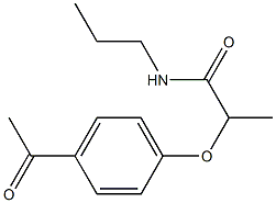 2-(4-acetylphenoxy)-N-propylpropanamide