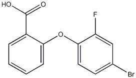 2-(4-bromo-2-fluorophenoxy)benzoic acid 结构式