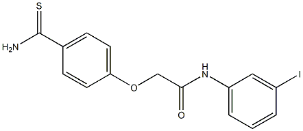 2-(4-carbamothioylphenoxy)-N-(3-iodophenyl)acetamide Struktur