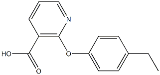 2-(4-ethylphenoxy)nicotinic acid Struktur